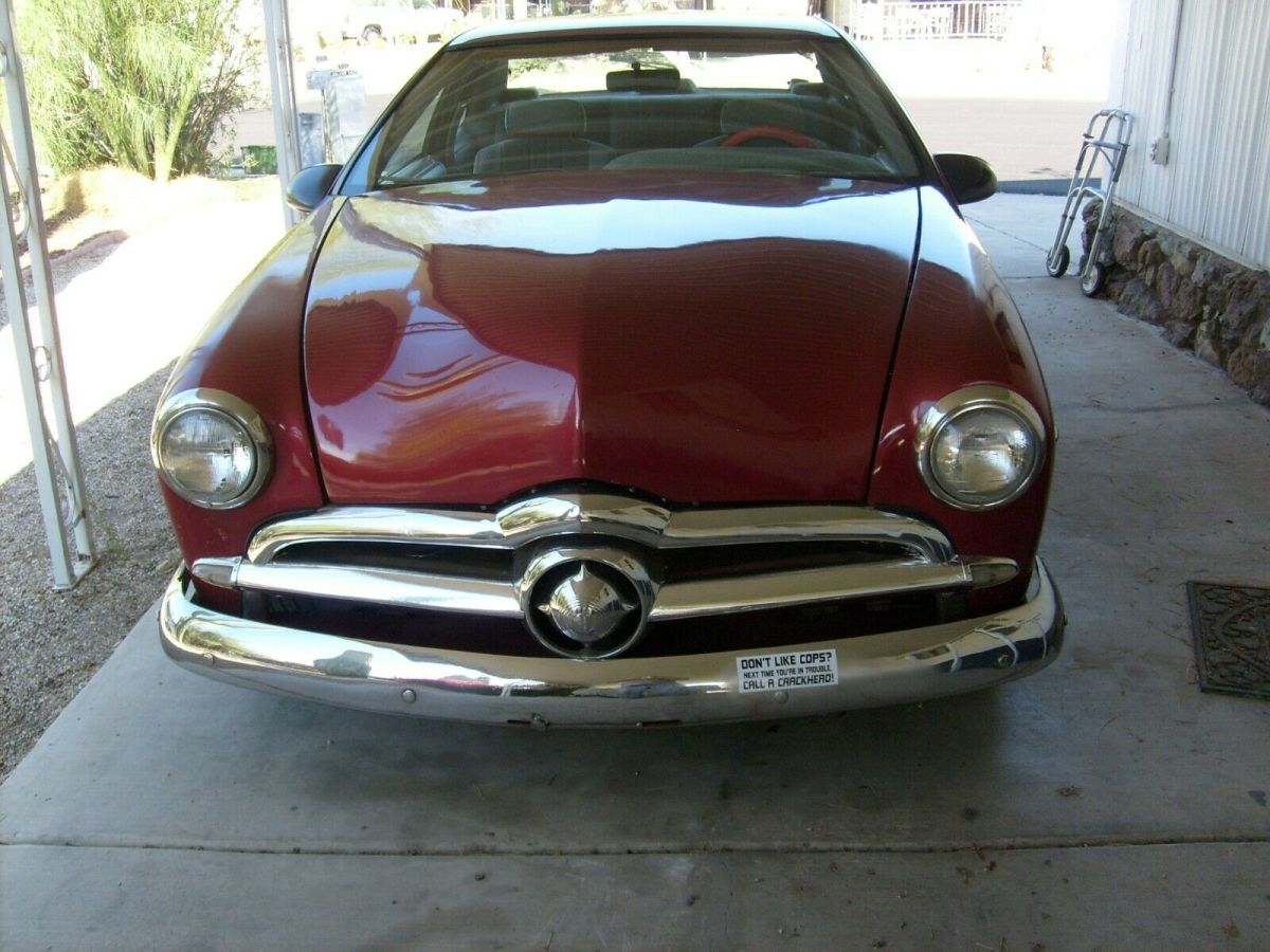 1949 Red Ford Thunderbird Coupe