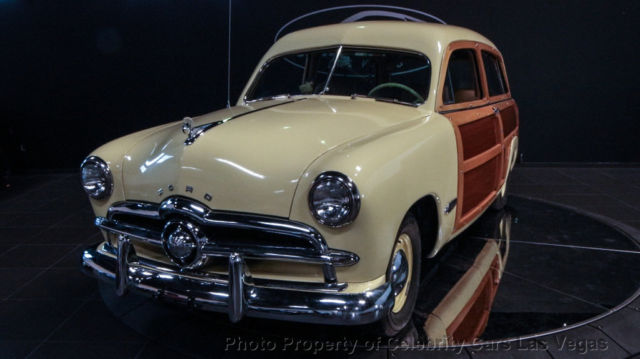 1949 Yellow Ford Woody Coupe