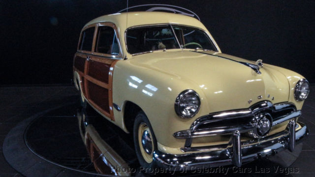 1949 Yellow Ford Woody Coupe