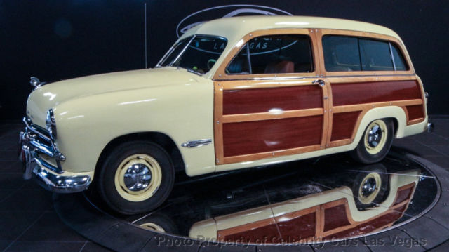 1949 Yellow Ford Woody Coupe