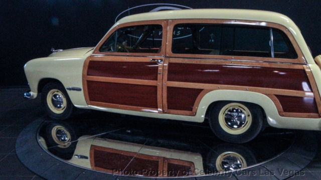 1949 Yellow Ford Woody Coupe