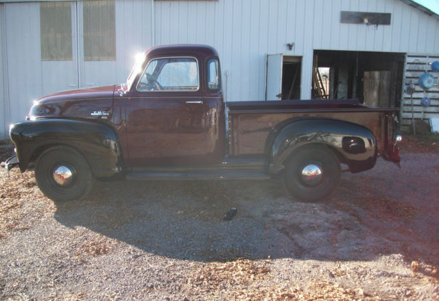 1949 Burgundy/ Black Chevrolet Other Pickups Pickup