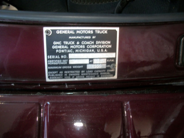 1949 Burgundy/ Black Chevrolet Other Pickups Pickup