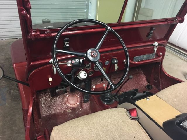 1949 Red Willys Convertible