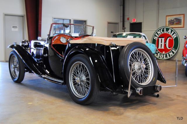 1949 Black MG T-Series Convertible