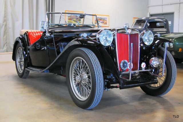 1949 Black MG T-Series Convertible