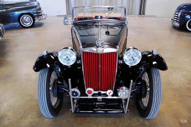 1949 Black MG T-Series Convertible