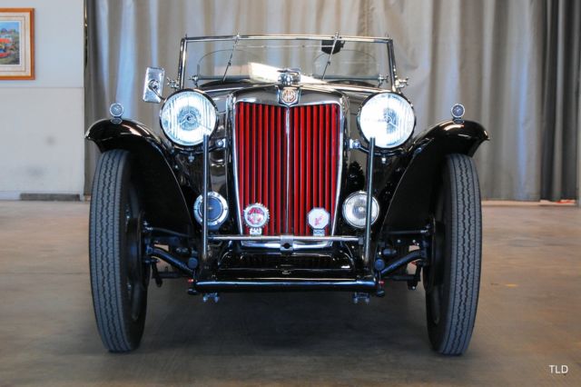 1949 Black MG T-Series Convertible