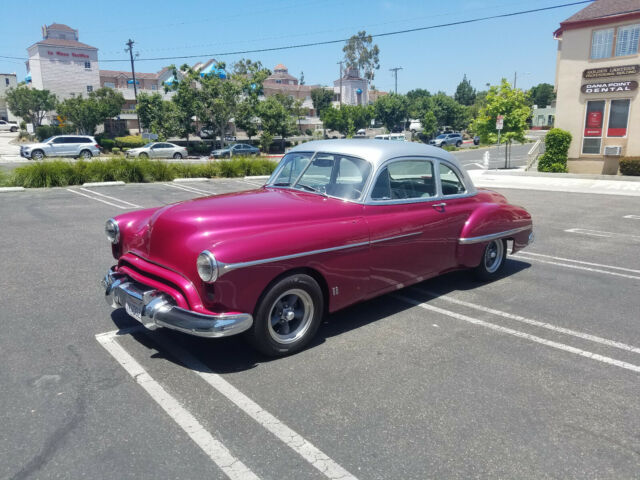 1949 Plum with Silver Top. Oldsmobile Eighty-Eight Coupe