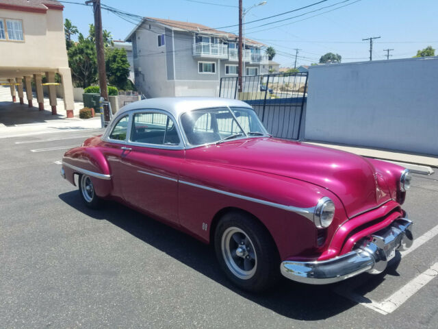 1949 Plum with Silver Top. Oldsmobile Eighty-Eight Coupe