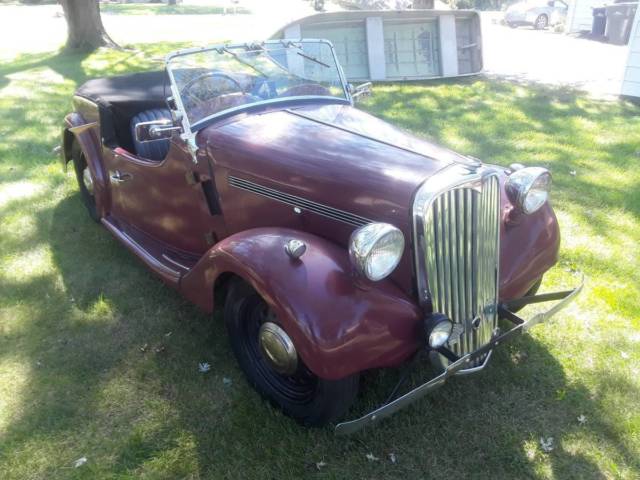 1949 Burgundy MG T-Series Convertible