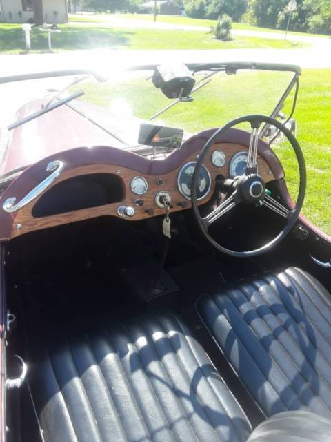 1949 Burgundy MG T-Series Convertible