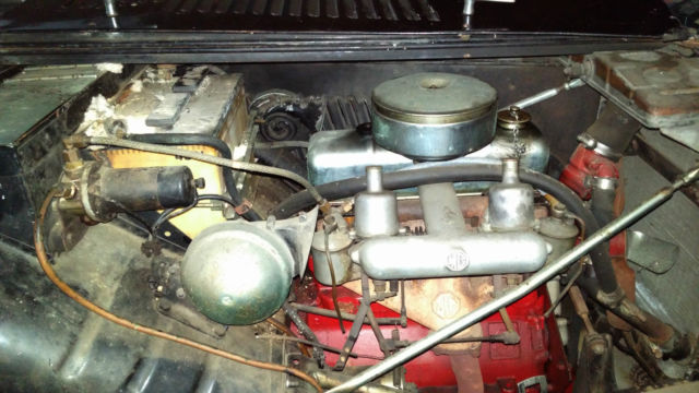 1950 Black MG T-Series Convertible