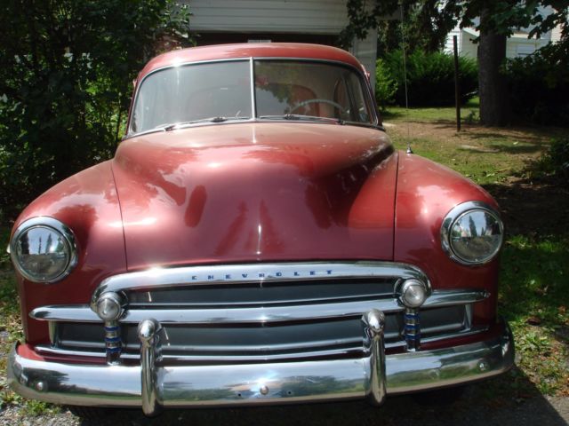 1950 Burgundy Chevrolet Bel Air/150/210 Coupe