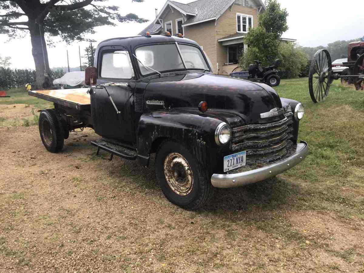 1950 Black Chevrolet 3800 Pickup