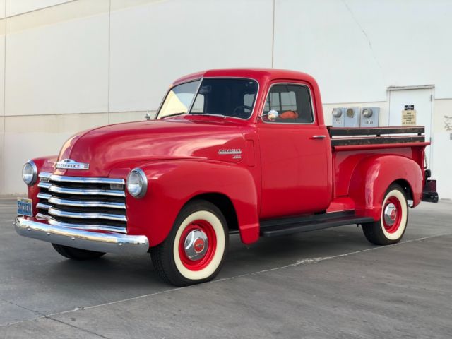 1950 Red Chevrolet 3100 Standard Cab Pickup