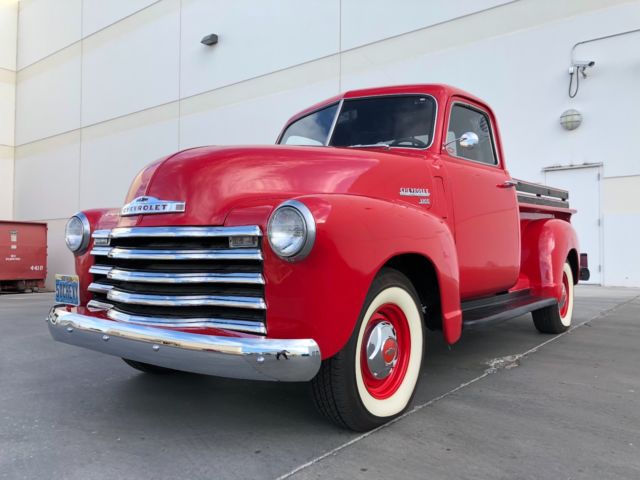 1950 Red Chevrolet 3100 Standard Cab Pickup