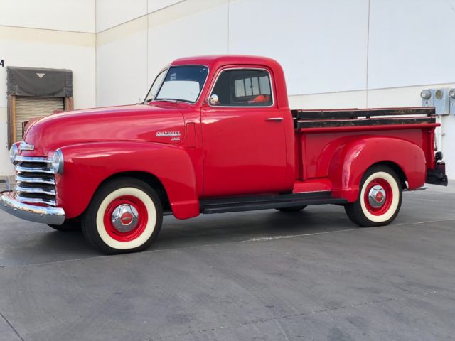 1950 Red Chevrolet 3100 Standard Cab Pickup