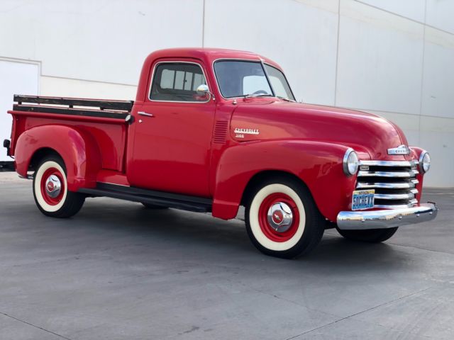1950 Red Chevrolet 3100 Standard Cab Pickup