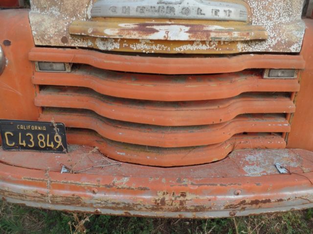 1950 Orange Chevrolet Other Cab & Chassis