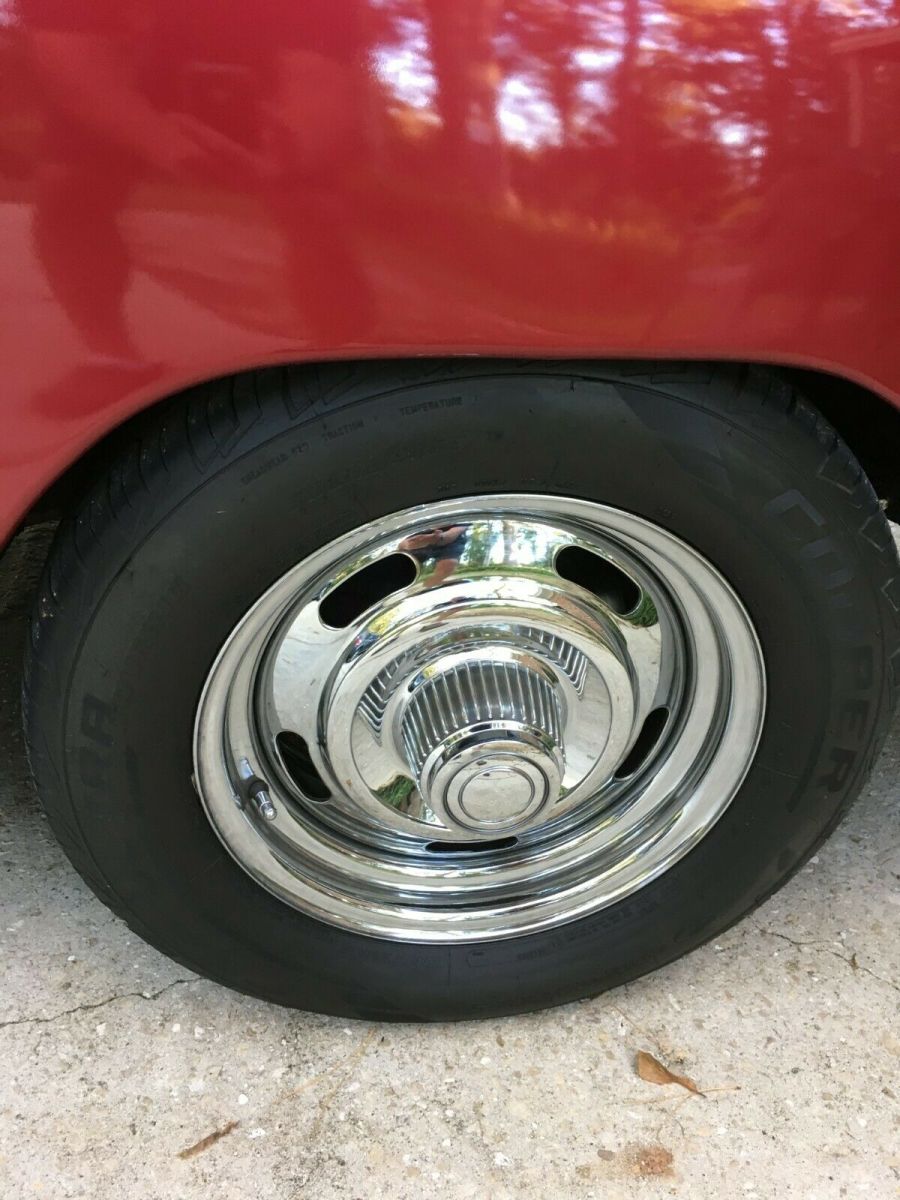 1950 Red Chevrolet Styleline Deluxe Convertible