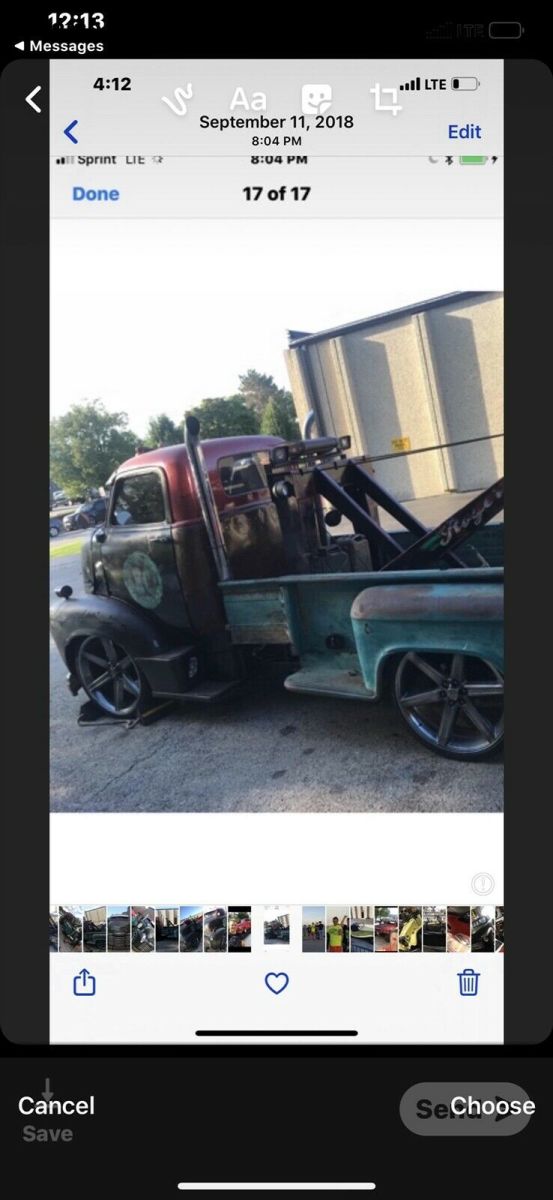 1950 Green Chevrolet truck