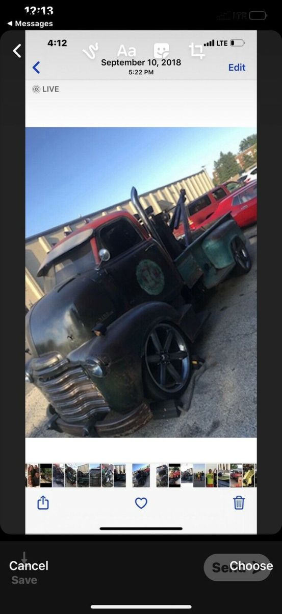 1950 Green Chevrolet truck