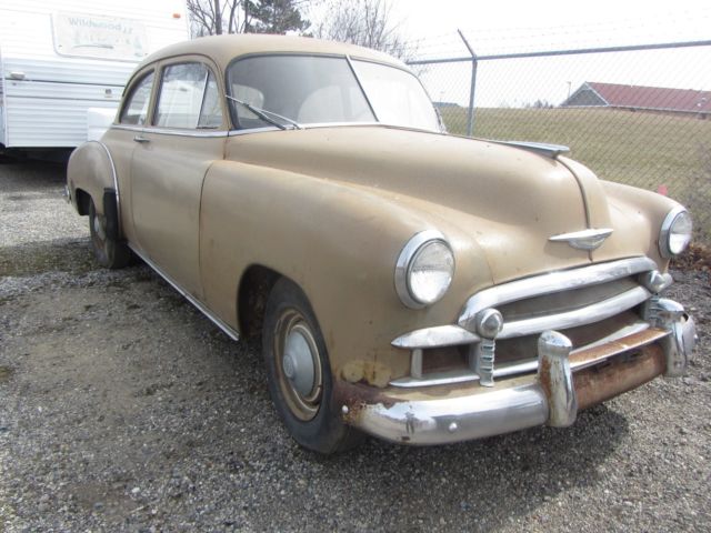 1950 Tan Chevrolet 2 door sedan Coupe