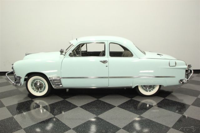 1950 Blue Ford Custom