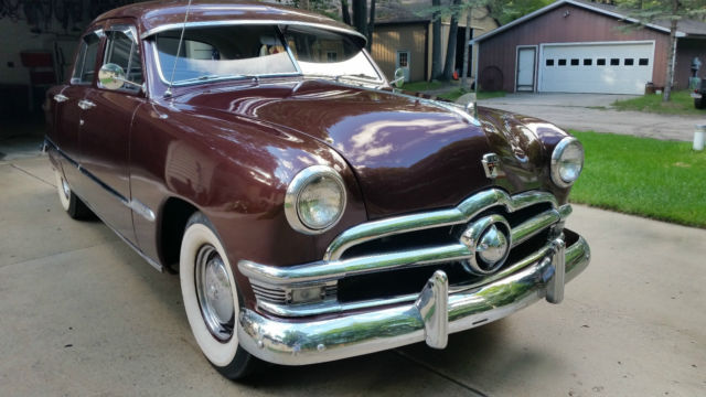 1950 maroon Ford Other 4 door