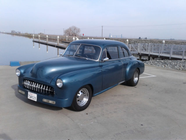 1950 Greenish Blue Chevrolet Styleline Deluxe Coupe