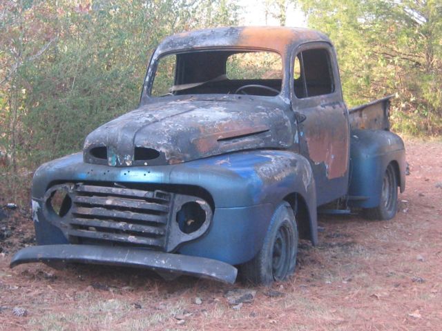 1950 Blue Ford f1 Standard Cab Pickup