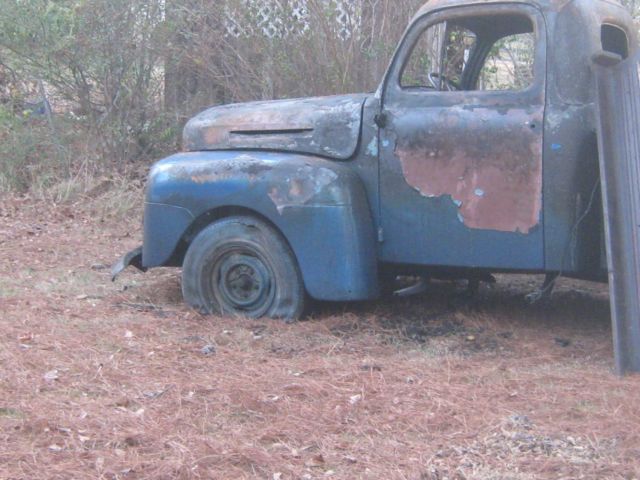 1950 Blue Ford f1 Standard Cab Pickup