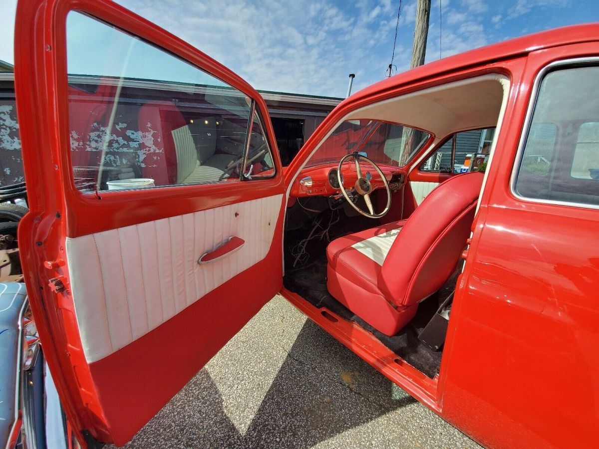 1950 Red Ford Coupe