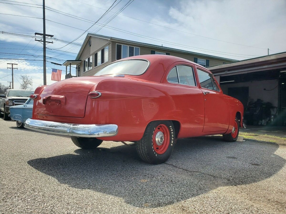 1950 Red Ford Coupe