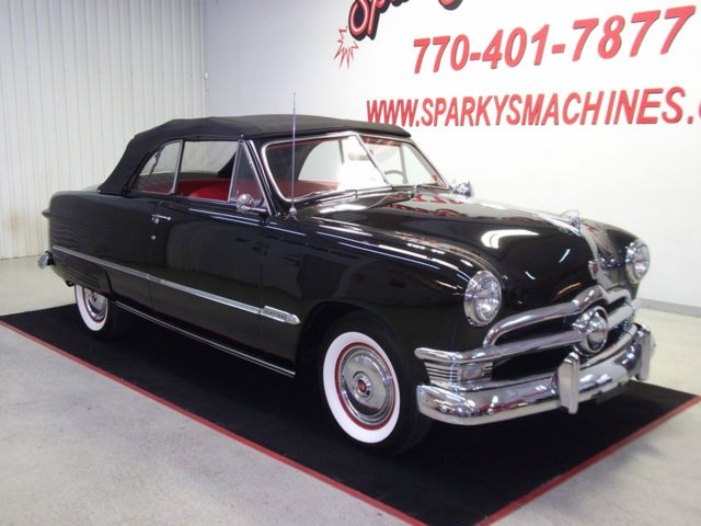 1950 Black Ford Custom Convertible Convertible