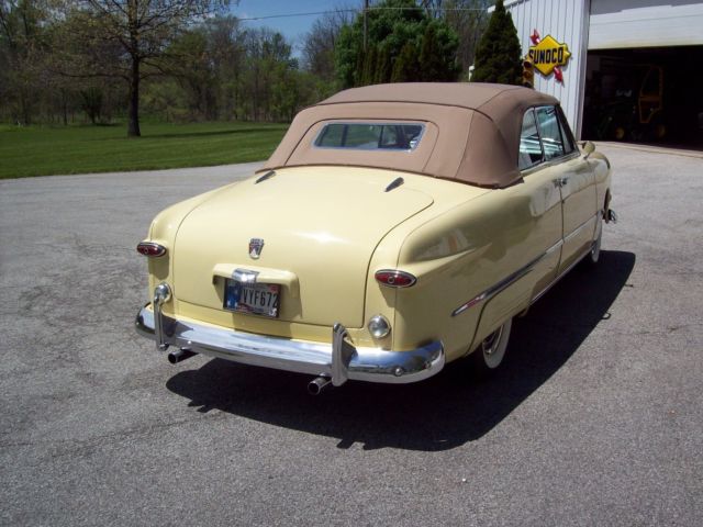 1950 Black Ford Custom Convertible Convertible