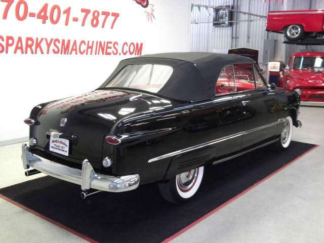 1950 Black Ford Custom Convertible Convertible
