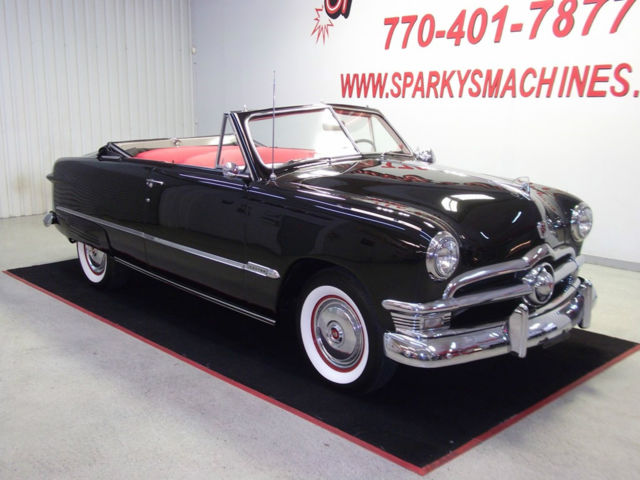 1950 Black Ford Custom Convertible Convertible