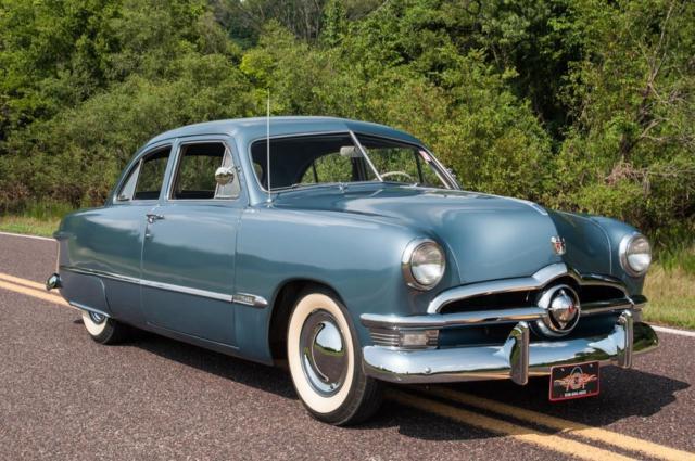 1950 Blue Ford Custom Tudor Sedan Sedan