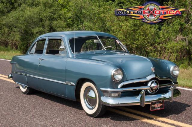 1950 Blue Ford Custom Tudor Sedan Sedan