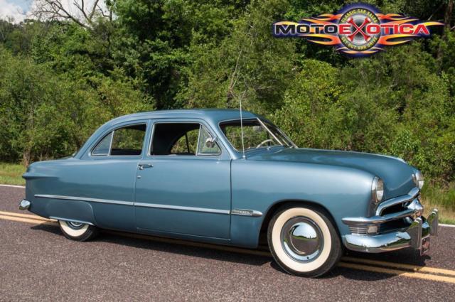 1950 Blue Ford Custom Tudor Sedan Sedan