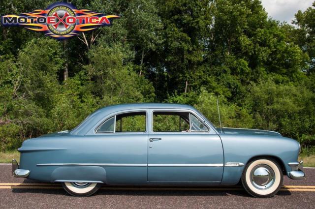1950 Blue Ford Custom Tudor Sedan Sedan