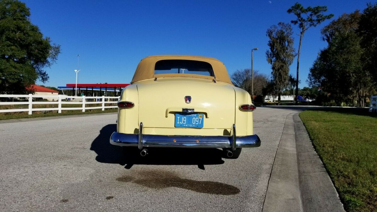 1950 Yellow Ford Deluxe Convertible