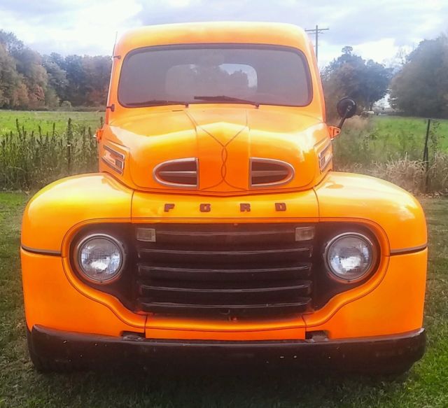 1950 Bright Orange and Black Ford Other Pickups Standard Cab Pickup