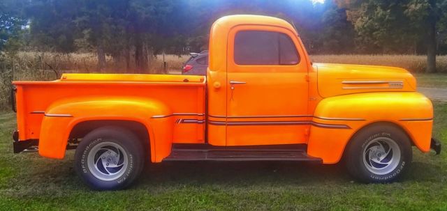 1950 Bright Orange and Black Ford Other Pickups Standard Cab Pickup