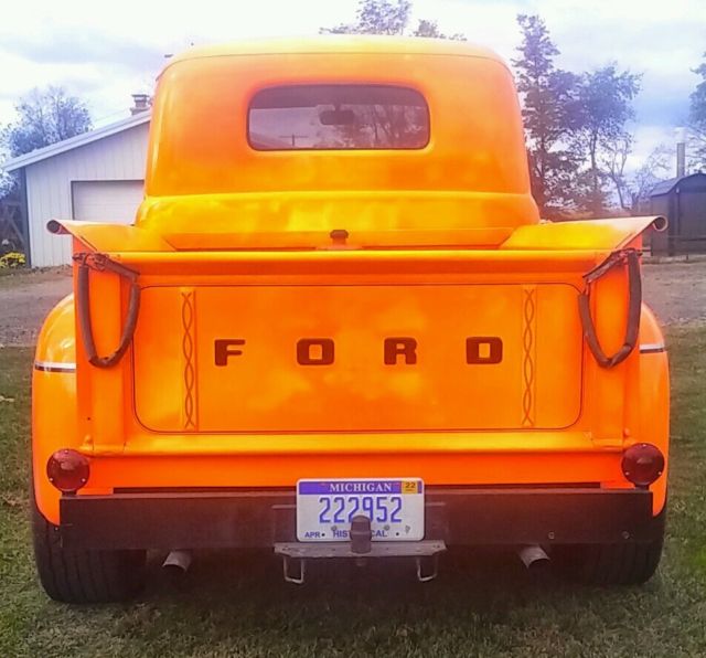 1950 Bright Orange and Black Ford Other Pickups Standard Cab Pickup