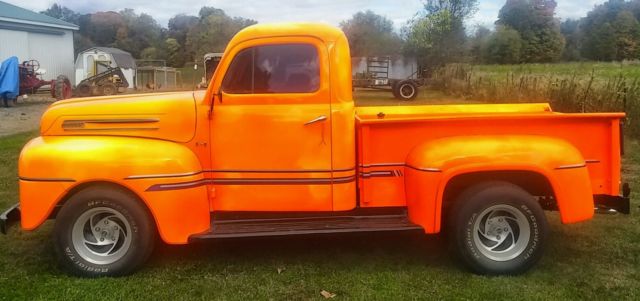 1950 Bright Orange and Black Ford Other Pickups Standard Cab Pickup