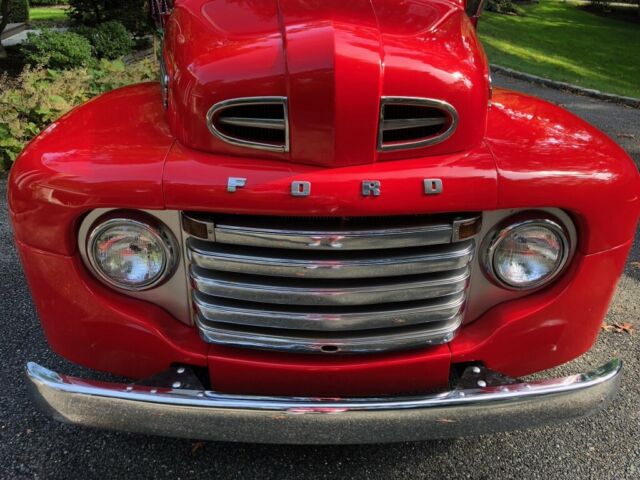 1950 Red Ford F-100 Standard Cab Pickup