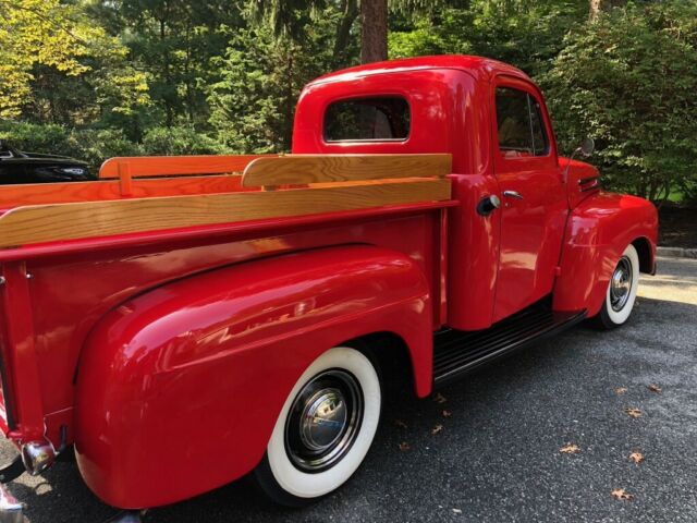 1950 Red Ford F-100 Standard Cab Pickup